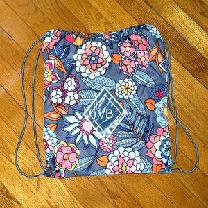 Vera Bradley Tropical Evening Nylon Cinch Sack Bag
